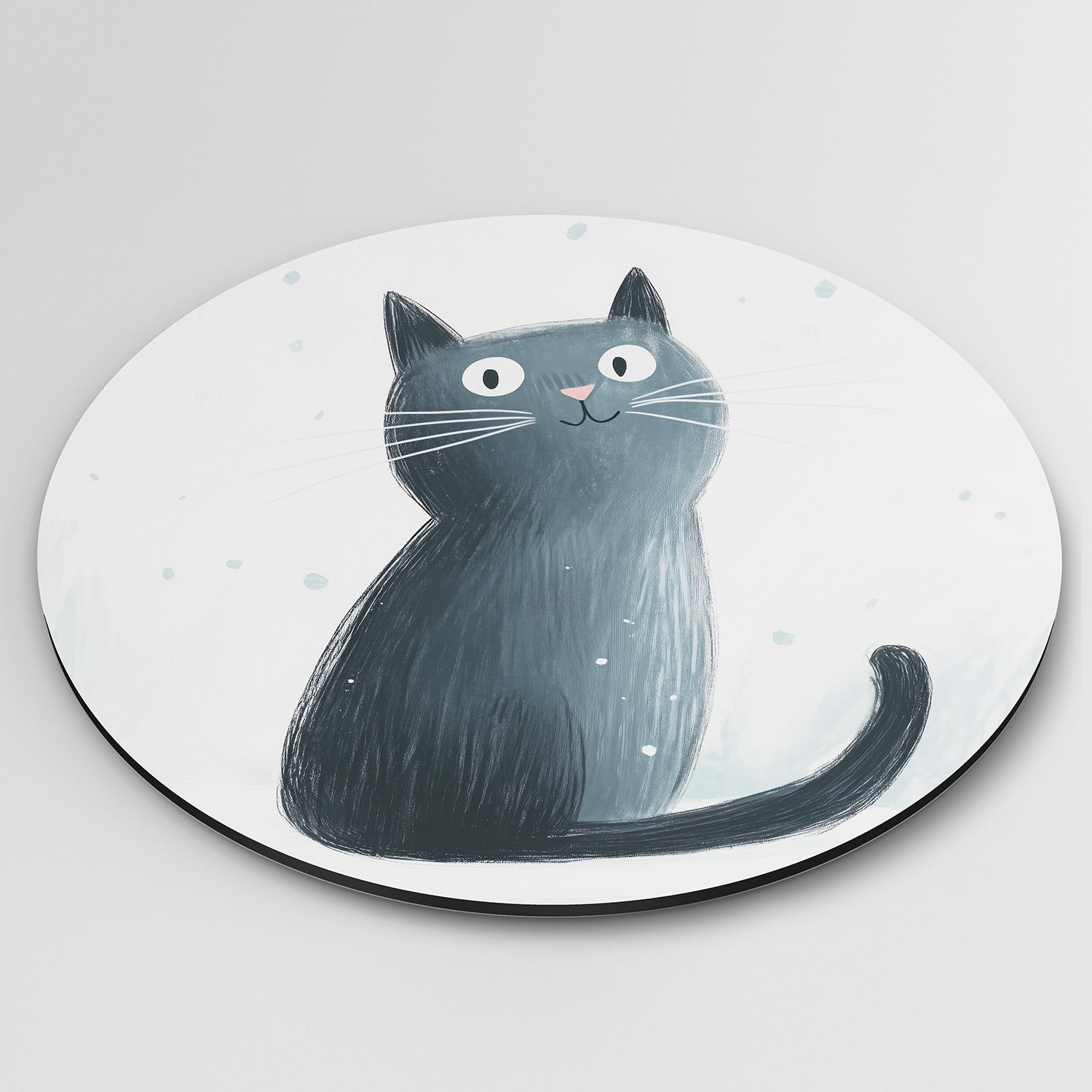 Zwarte kat Muurcirkel