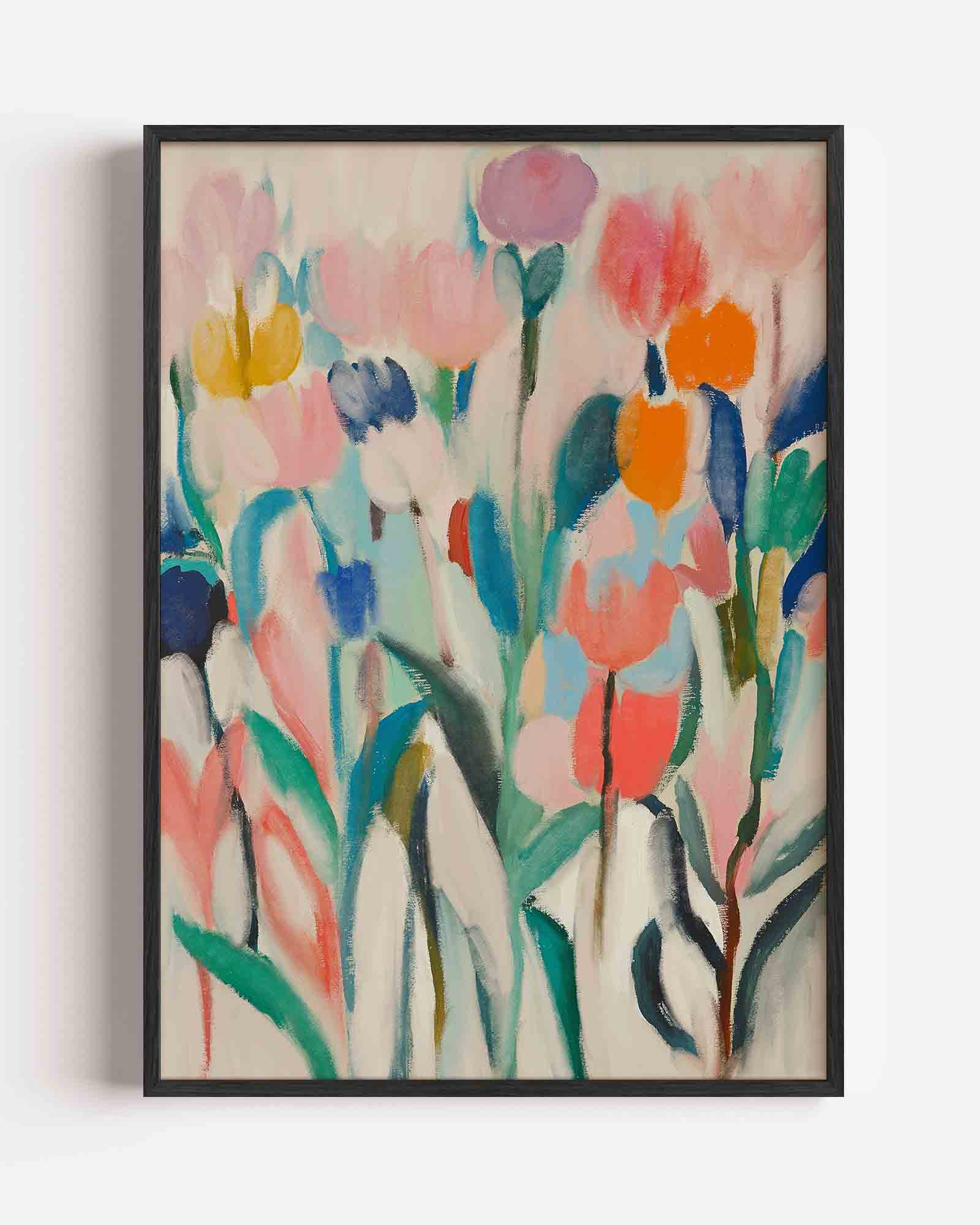 Bloemen in zachte tinten Poster