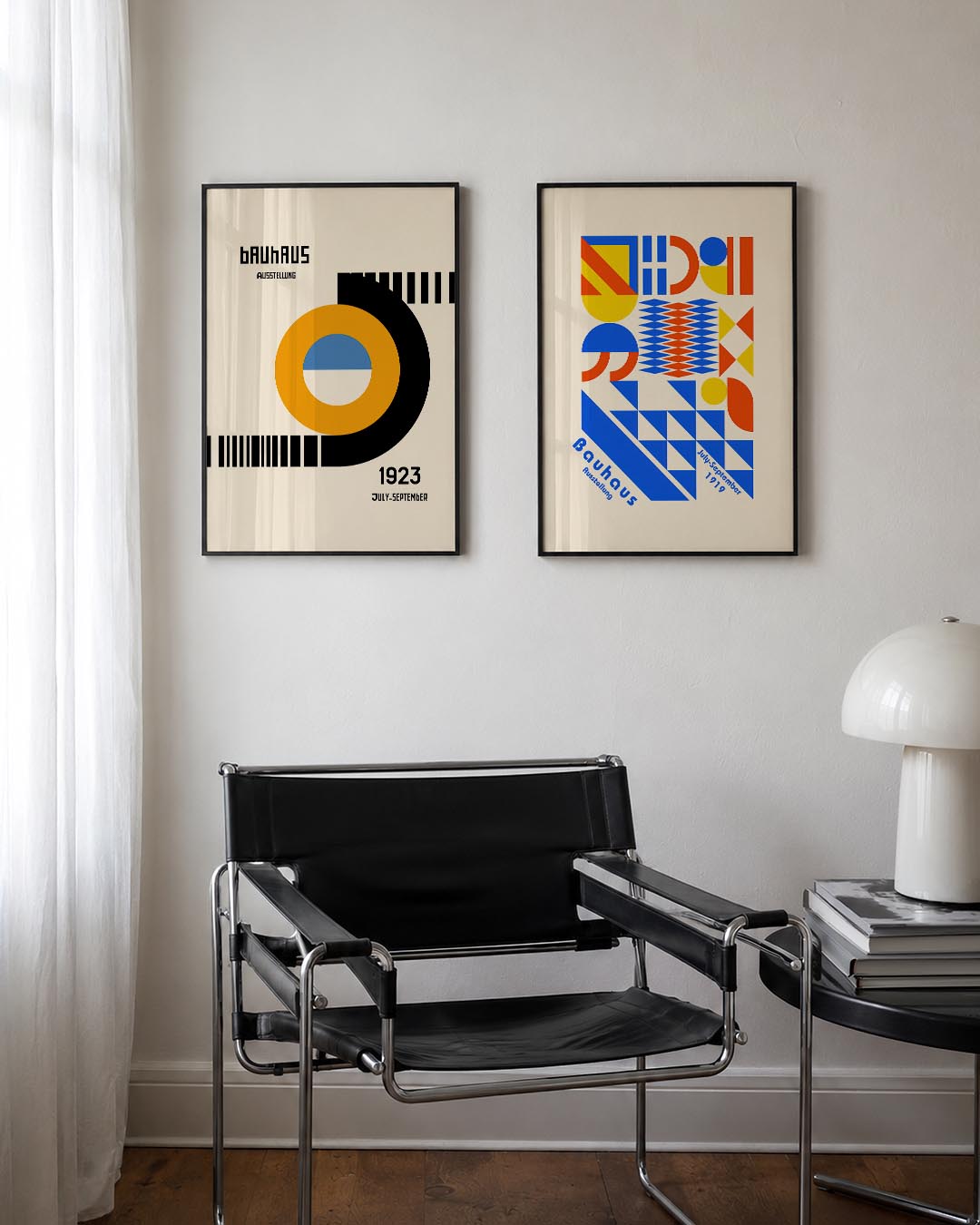 Kleurrijke cirkelcompositie Posterset