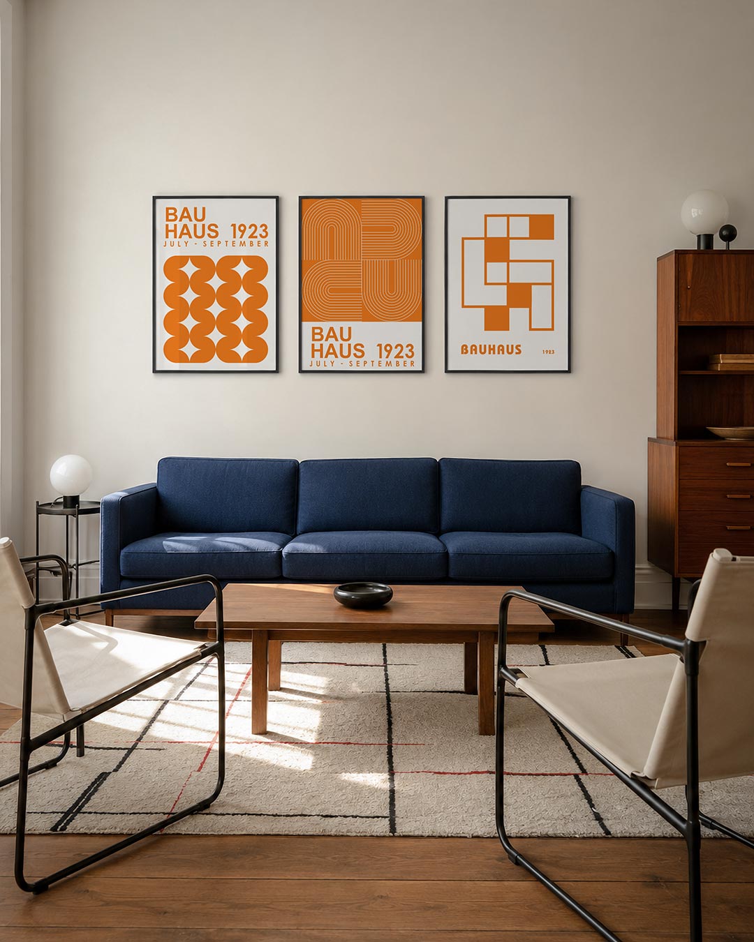 Oranje vormenspel Posterset