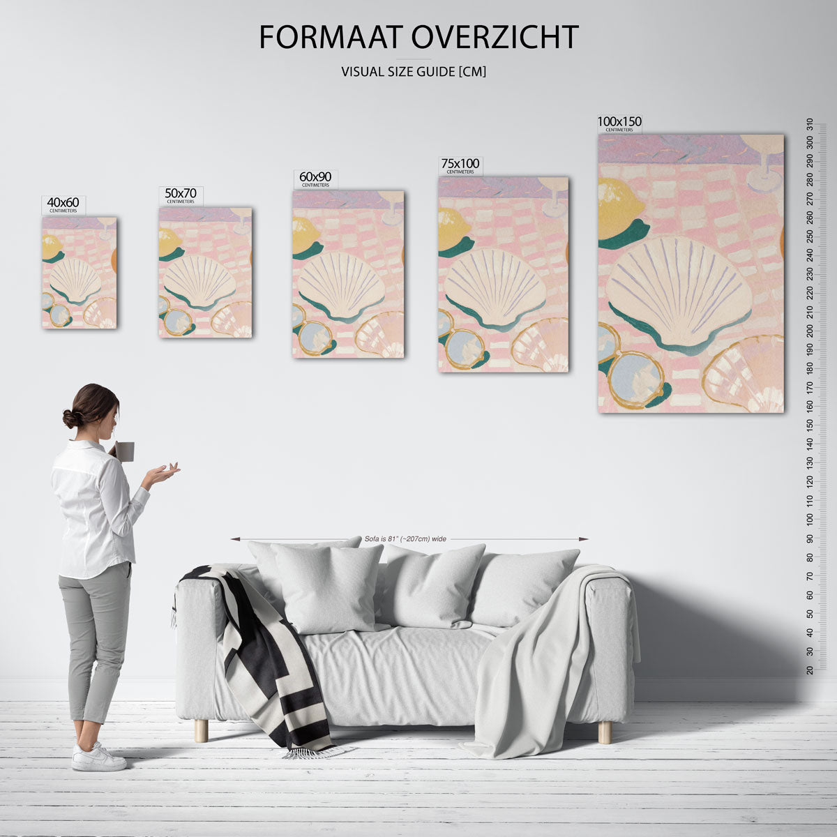 Zomerse tafelscène Kunstwerk