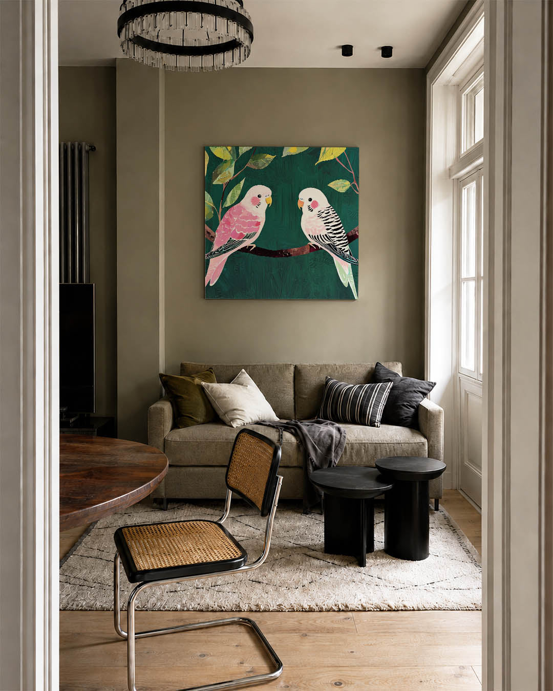 Vogels op tak Kunstwerk