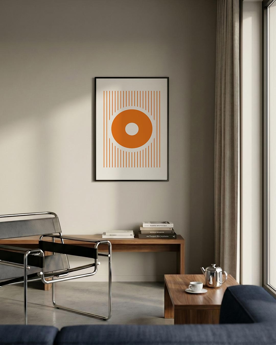 Cirkel en lijnen Poster