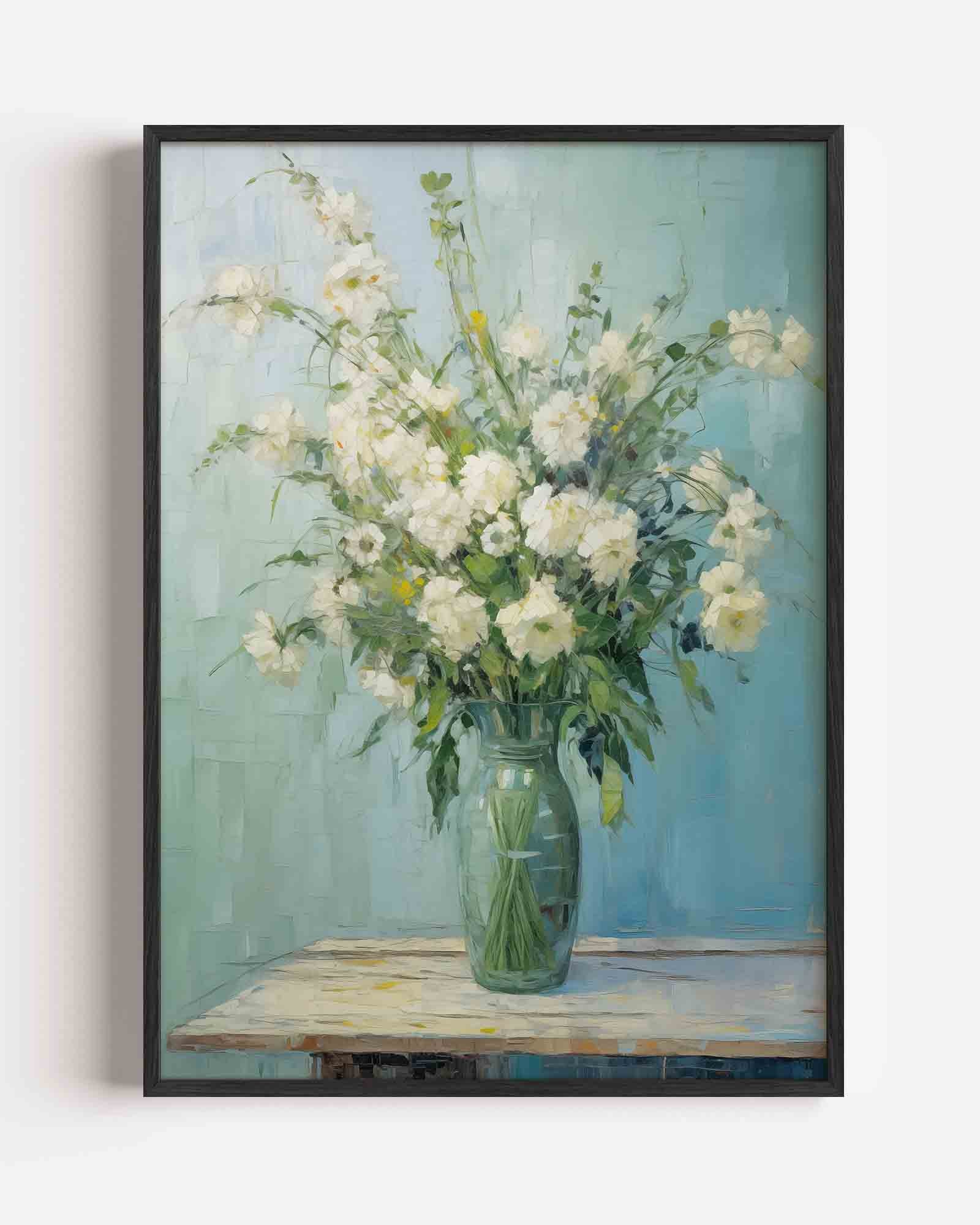 Bloemen in vaas Poster