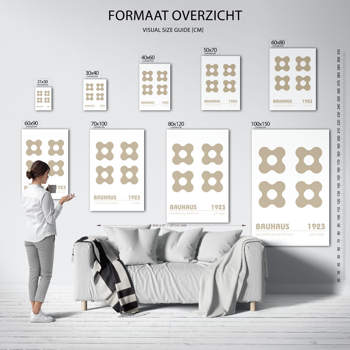 Vormritme en balans Poster