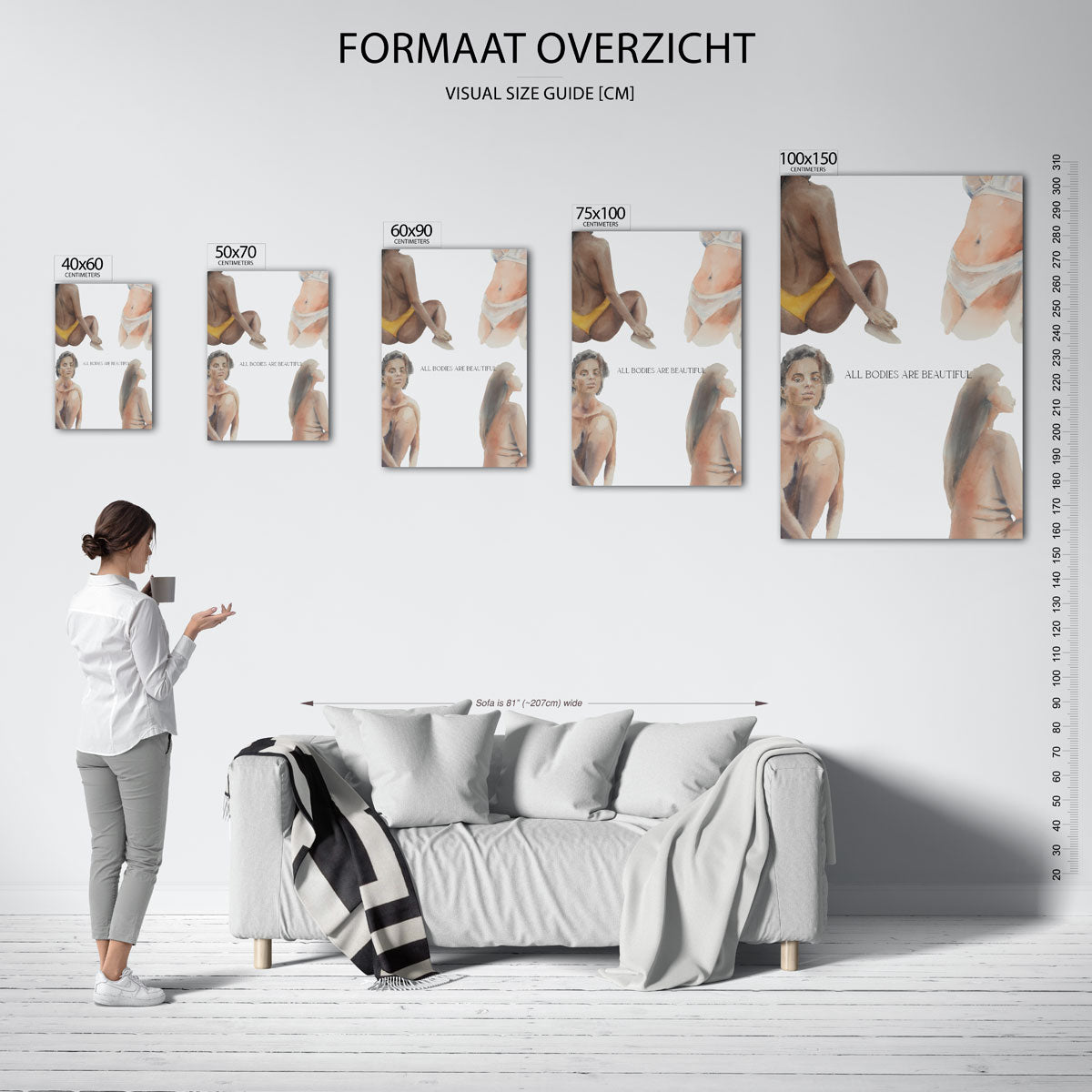 Menselijke vormen Kunstwerk