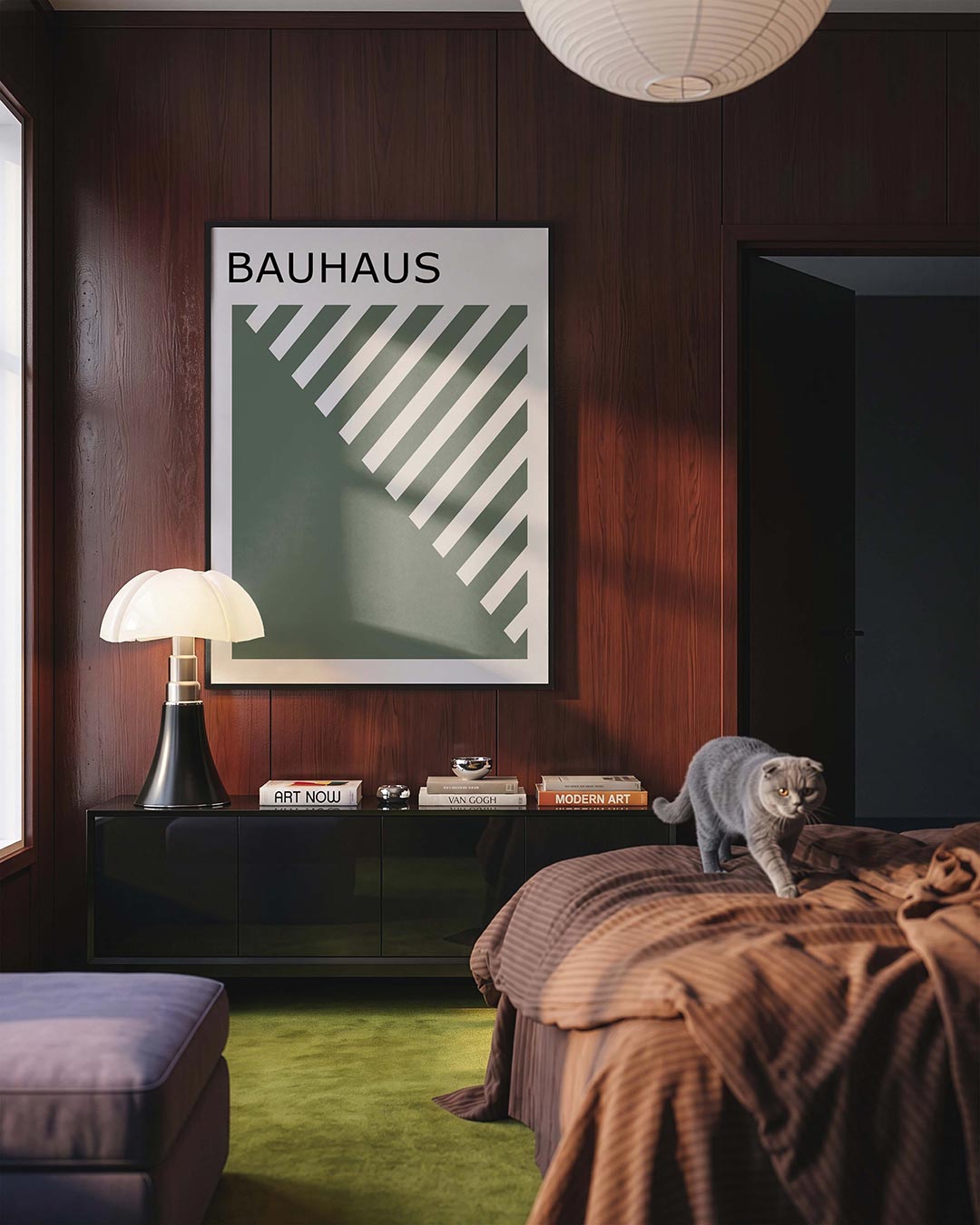 Diagonal vlakverdeling Poster