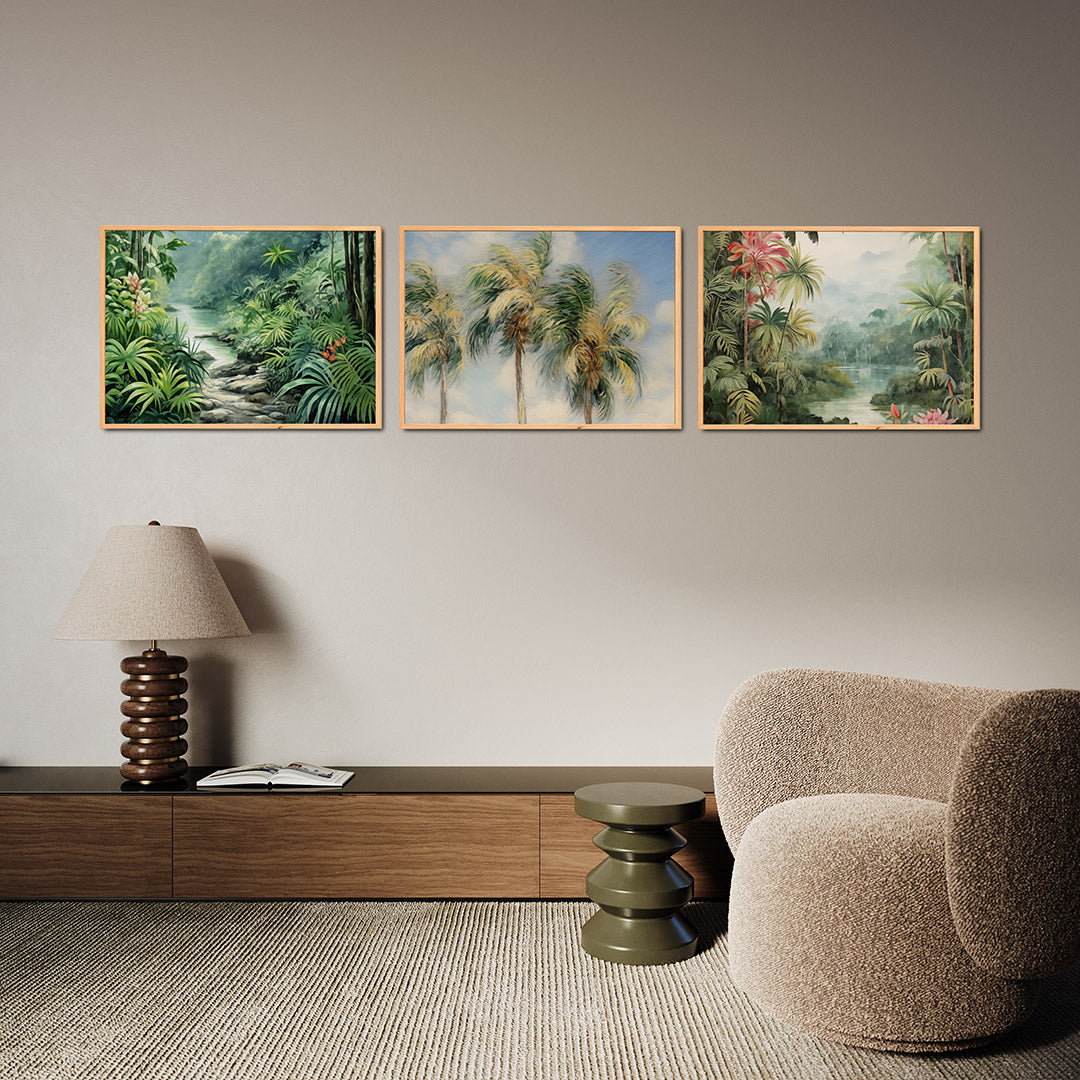 Groene jungle sfeer Posterset
