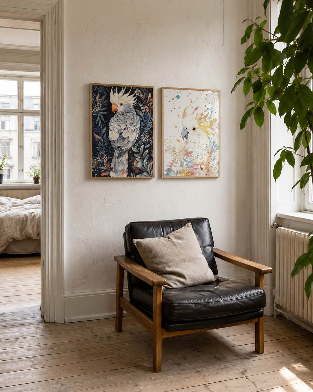 Vogels en bladeren Posterset