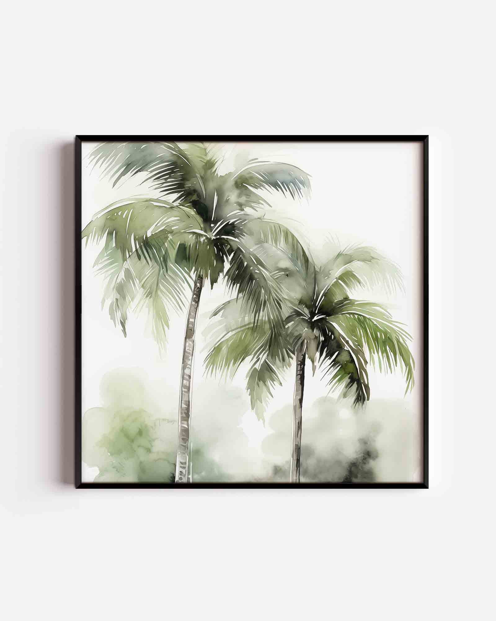 Tropische palmbomen Poster