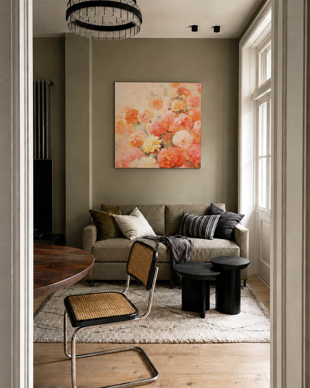 Bloemenexplosie Kunstwerk