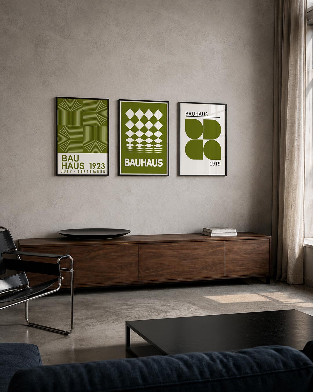 Lijnen en vlakkenspel Posterset