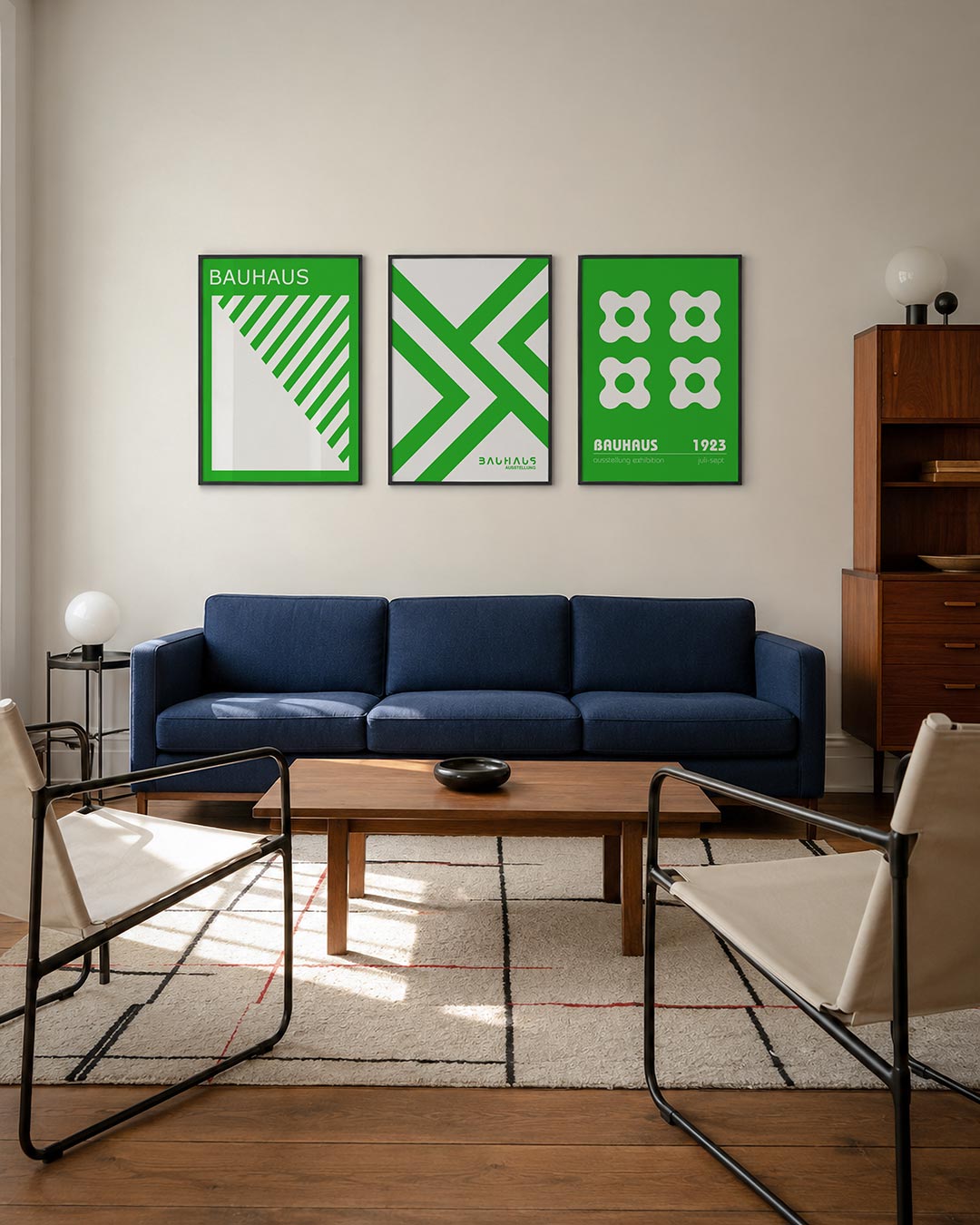 Groene lijnendans Posterset