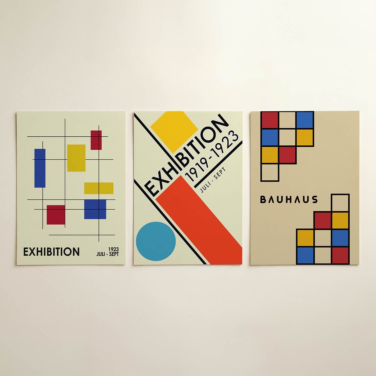 Kleur en lijnenspel Posterset