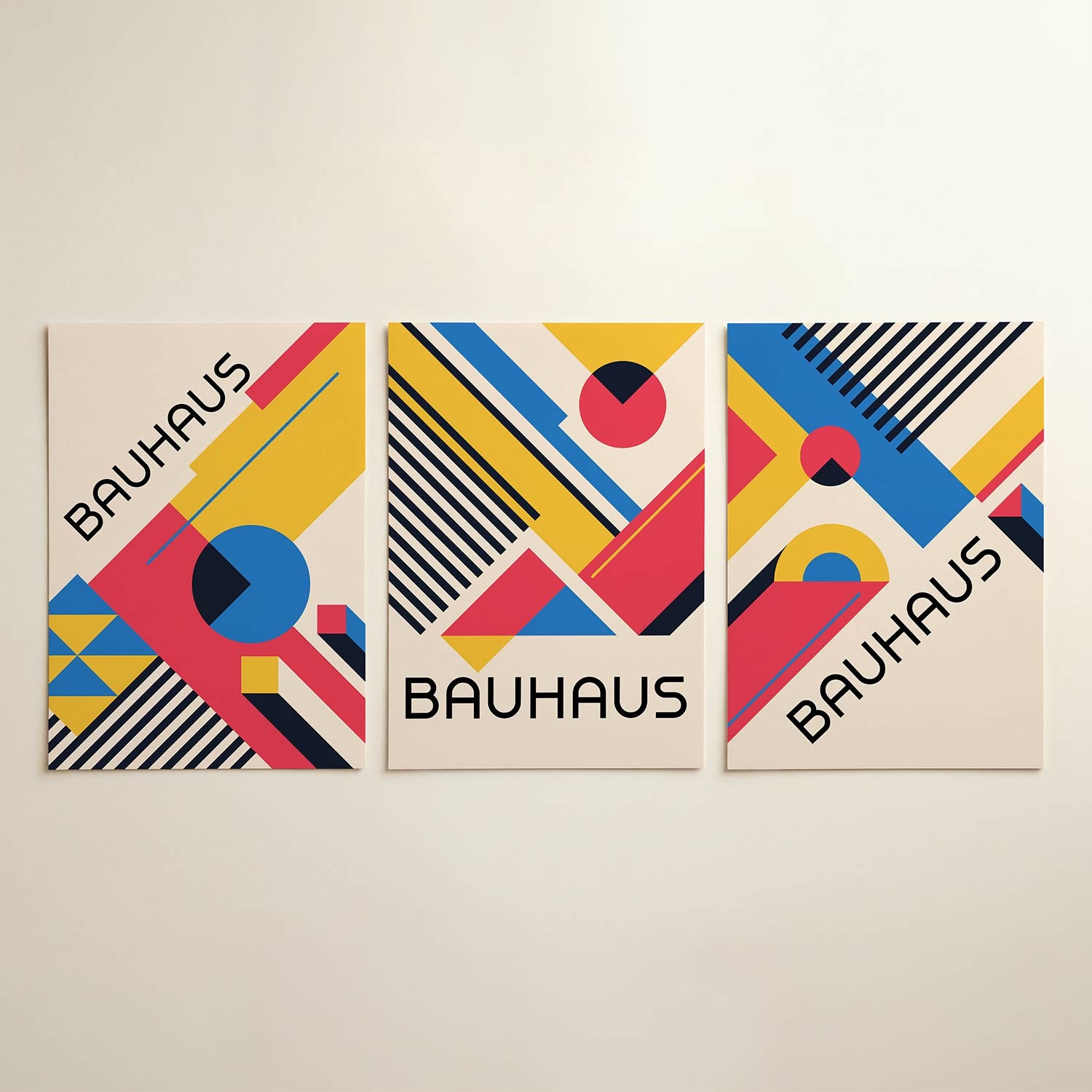 Vormen en vlakken Posterset