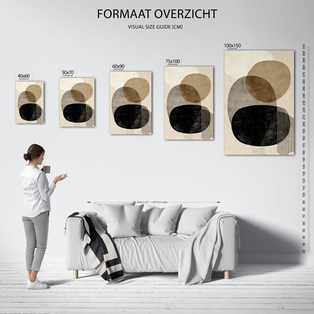 Organische vormen Kunstwerk
