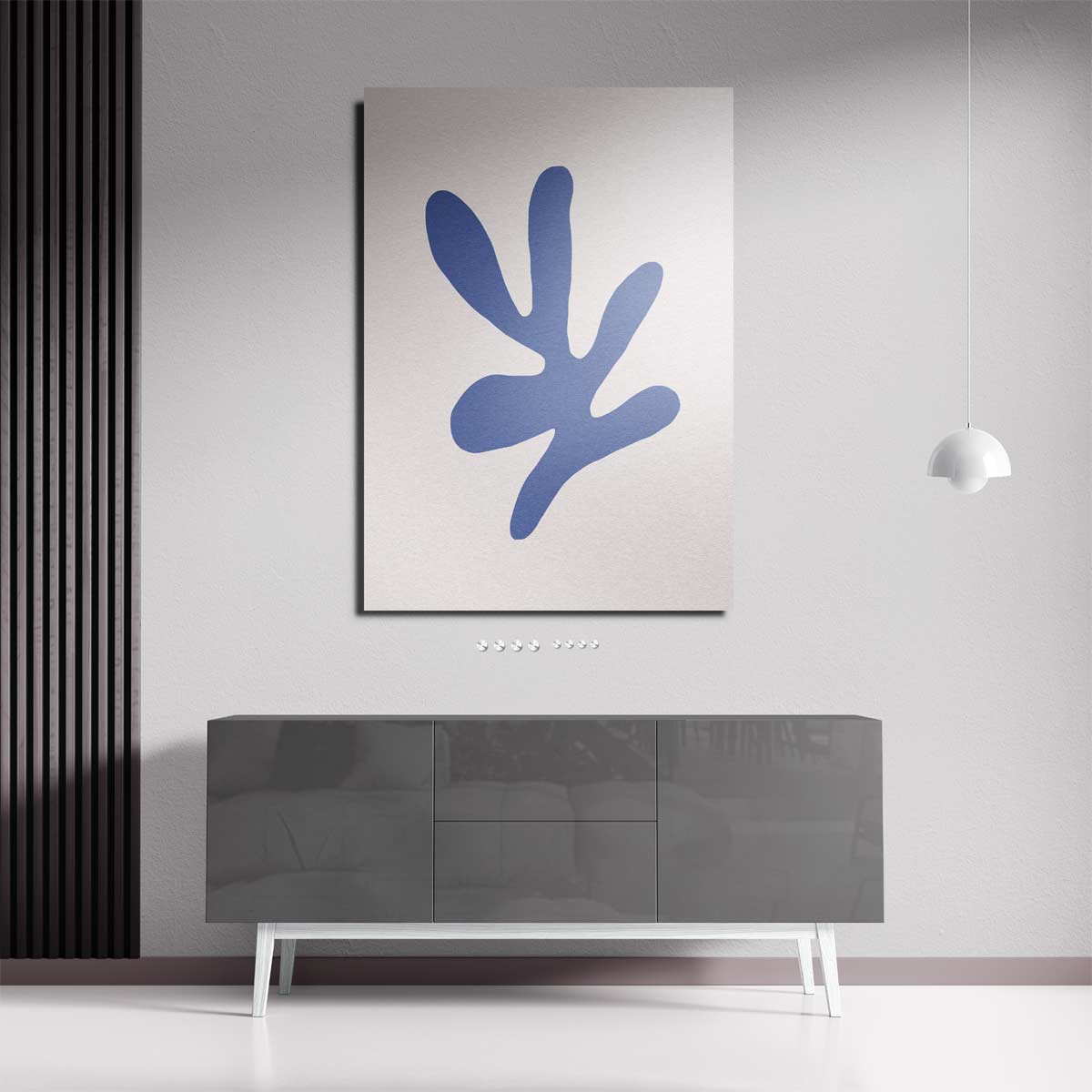 Blauwe Dans Kunstwerk-canvas-dibond-plexiglas-wanddecoratie-WallArtistic