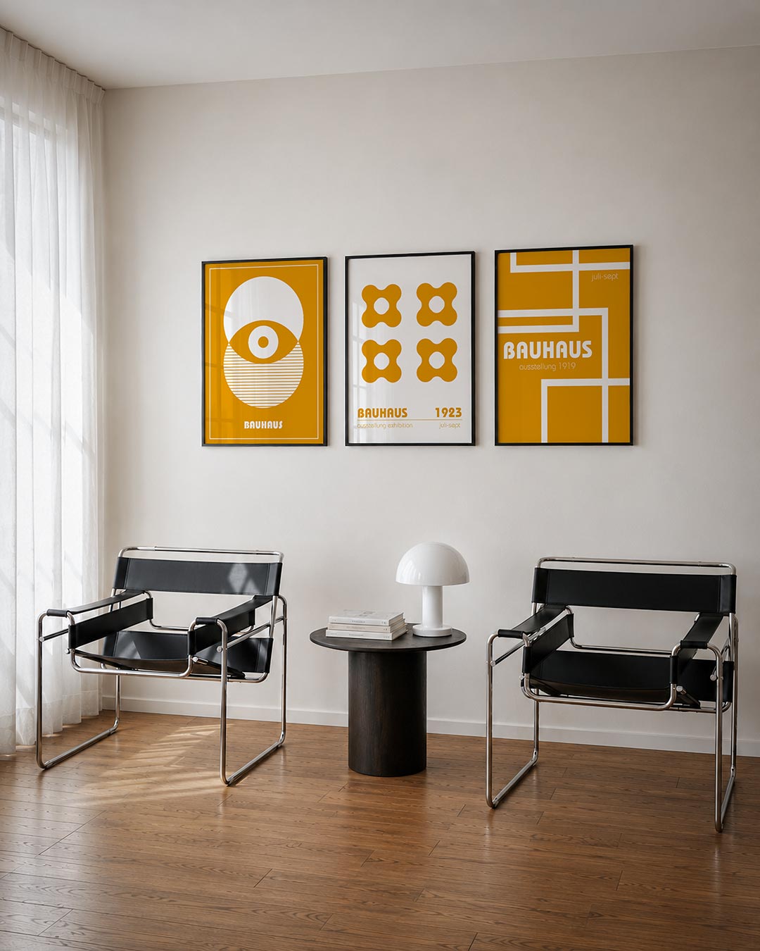 Cirkelvormen en lijnen Posterset