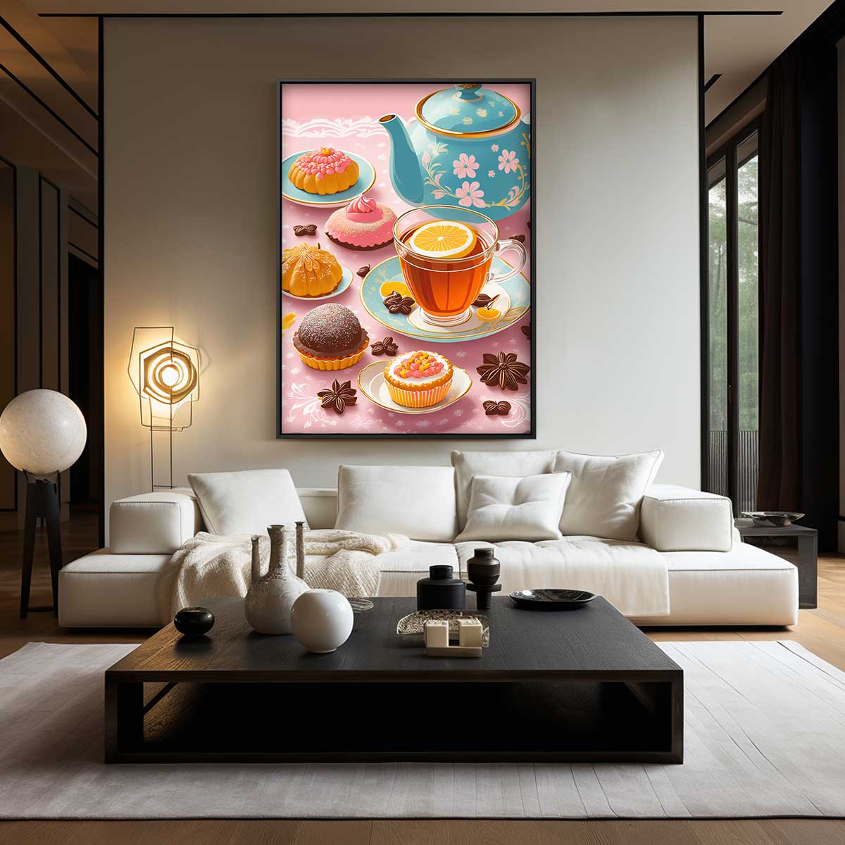 Theetijd Verwennerij Kunstwerk-canvas-dibond-plexiglas-wanddecoratie-WallArtistic