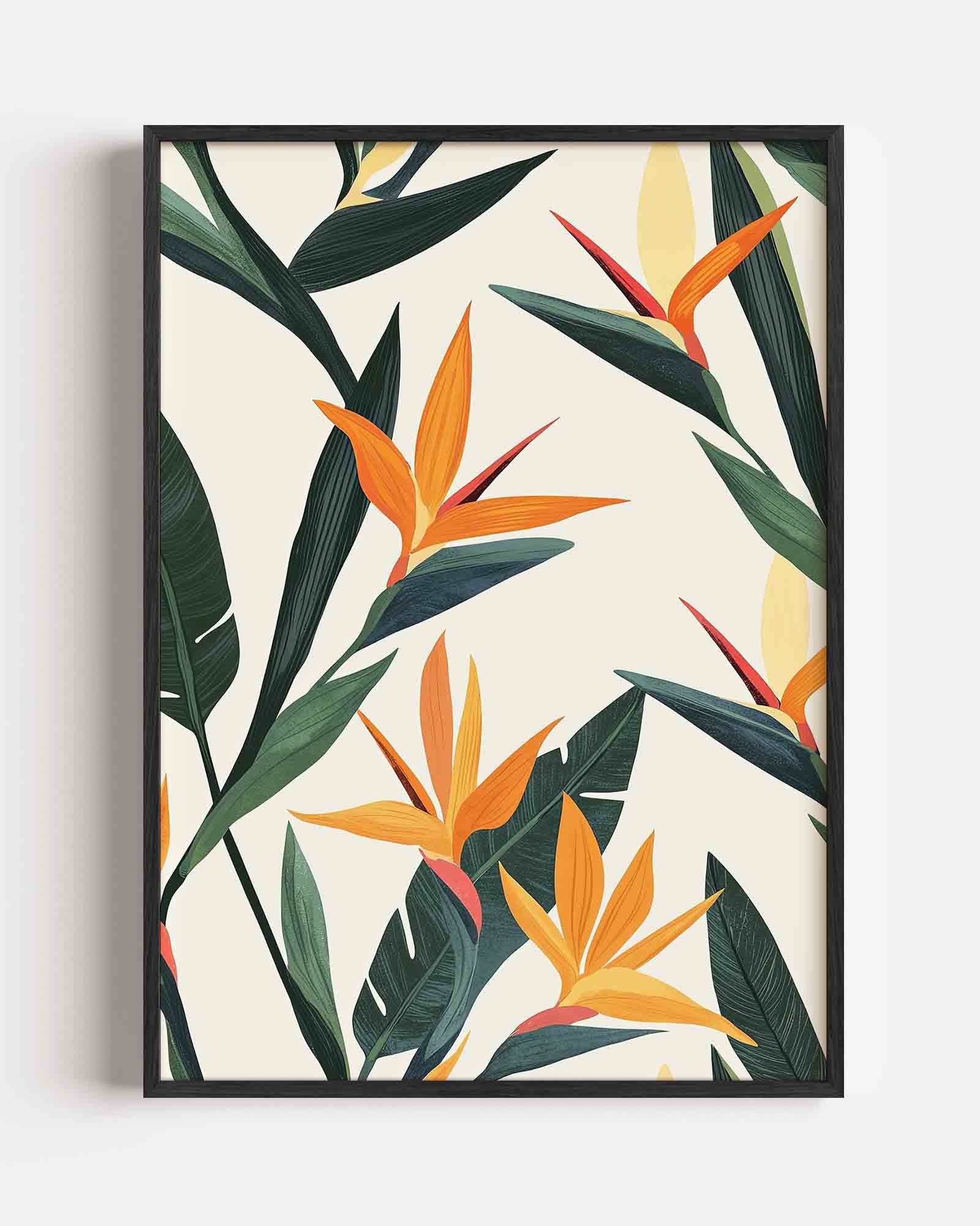 Tropische bloemen Poster