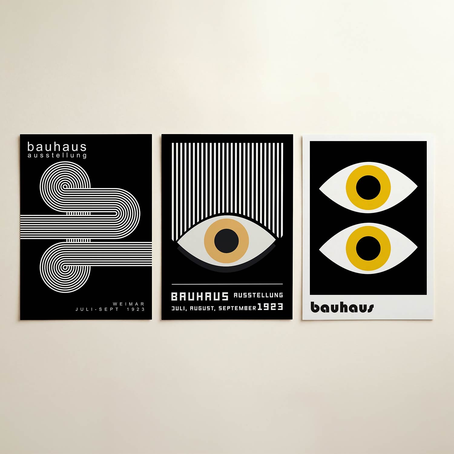 Lijnen en cirkelpatronen Posterset