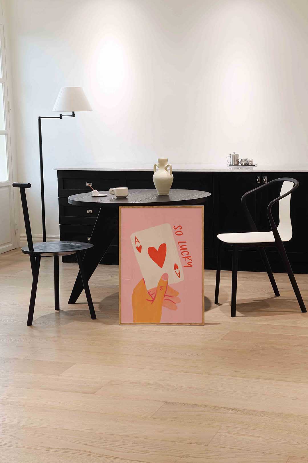Kaart met hart Poster