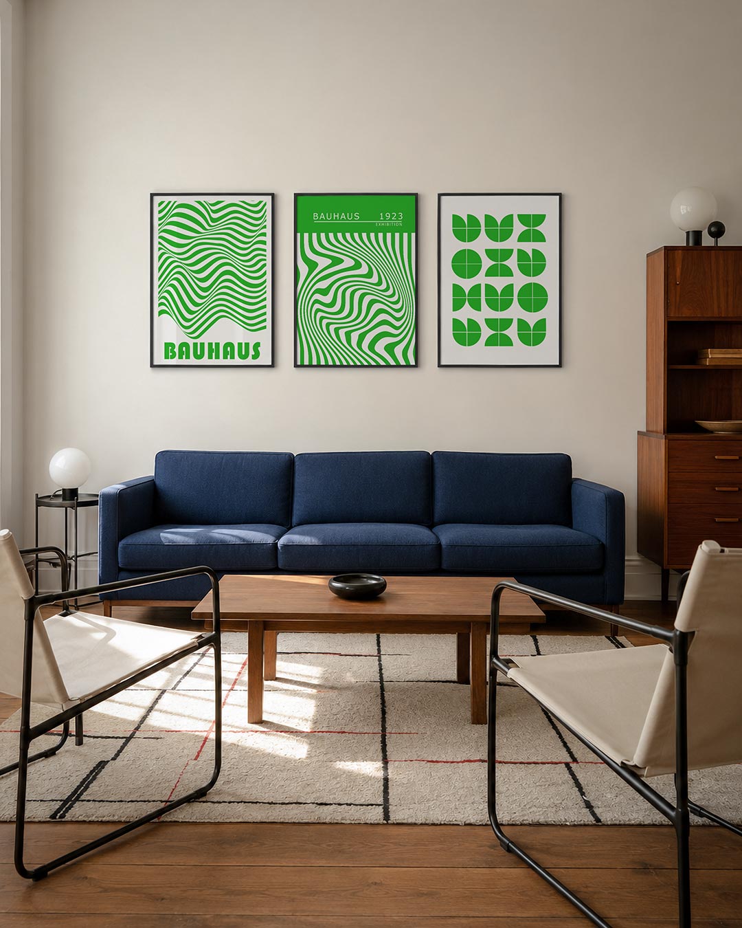 Golvend lijnenspel Posterset