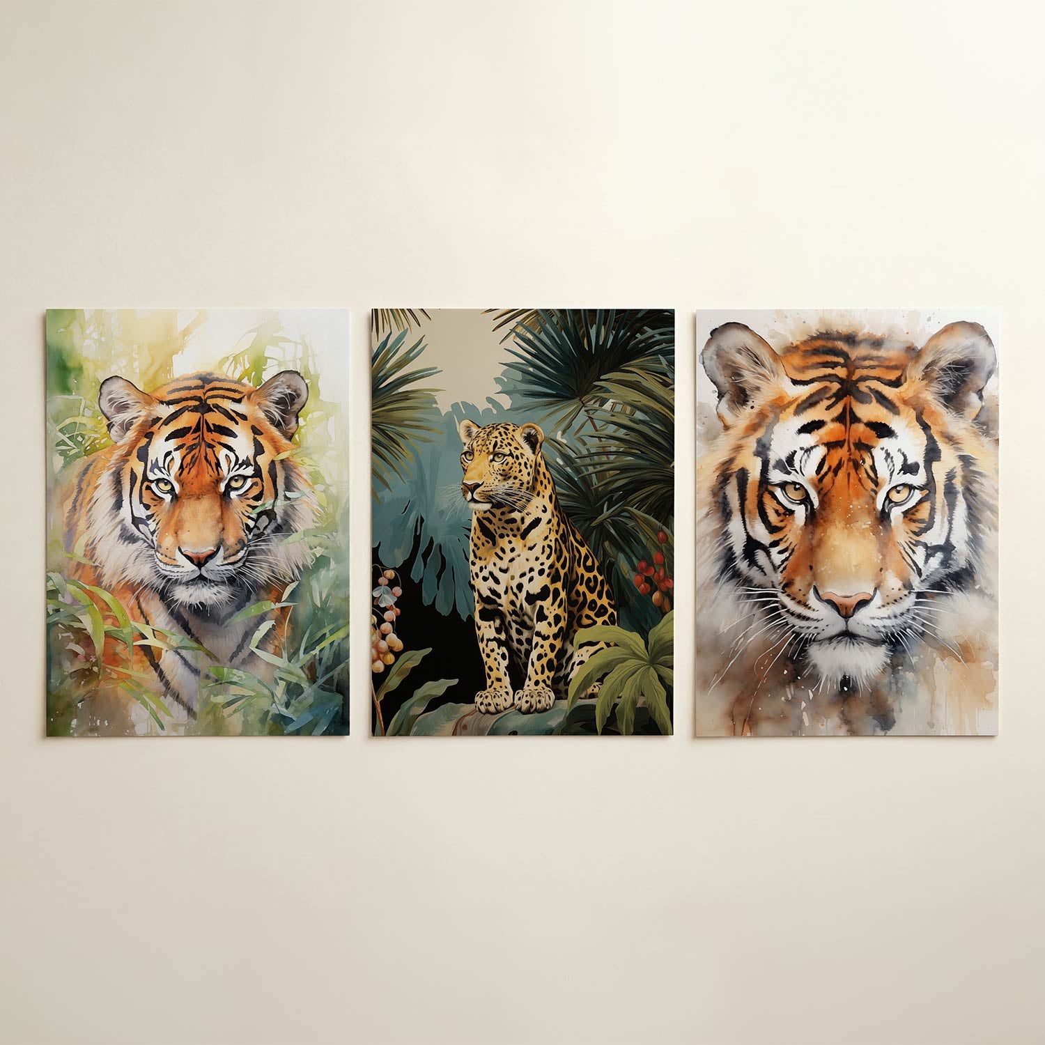 Tijger in kleuren Posterset