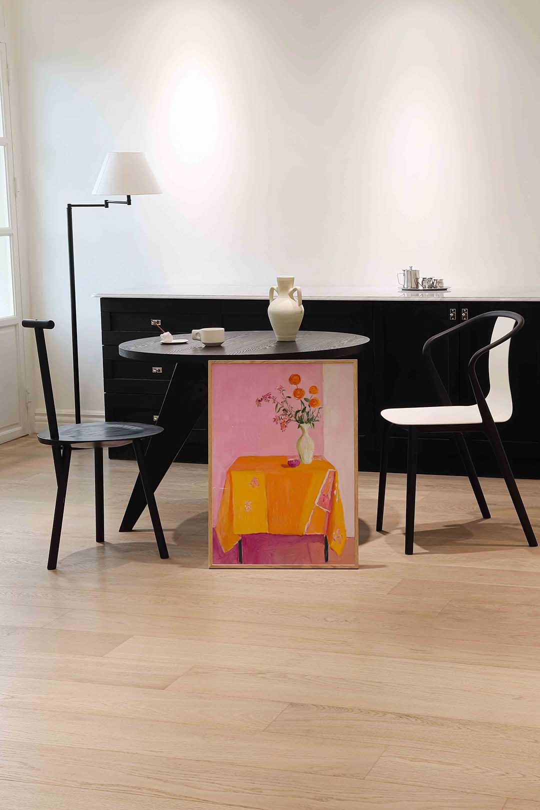 Bloemen op tafel Poster