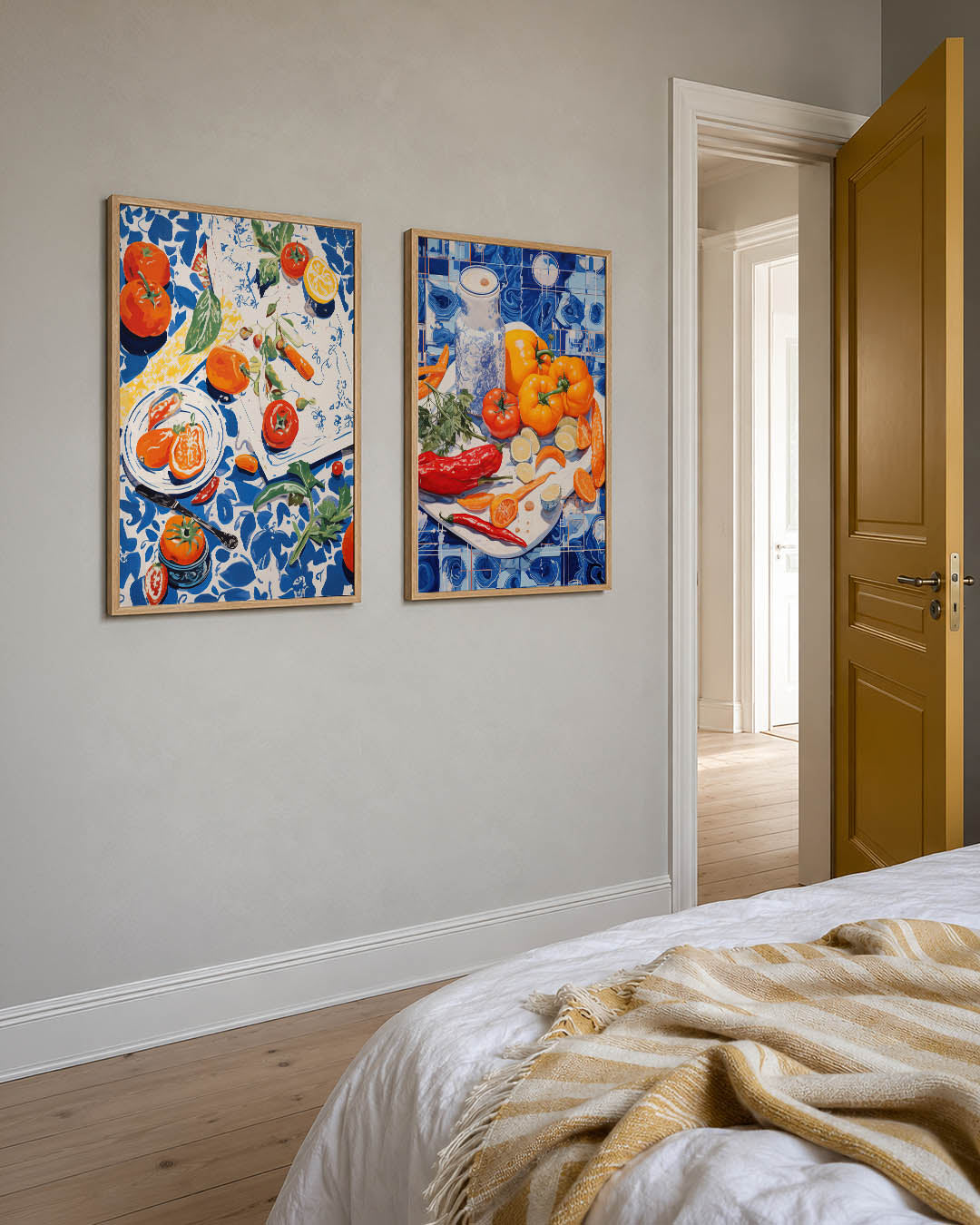 Kleurrijke tafelscène Posterset