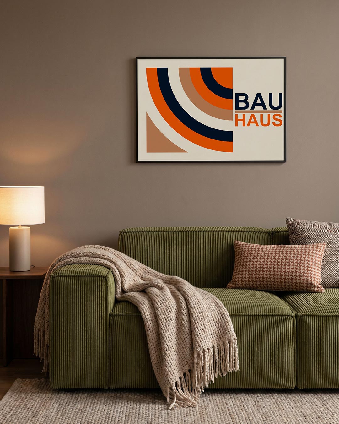 Kleurvlakken en lijnen Poster