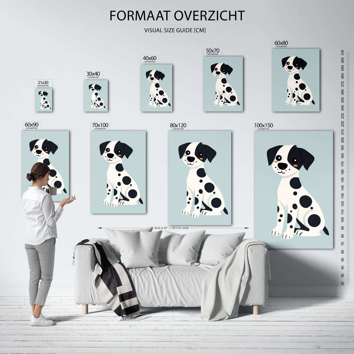Dalmatier hond Poster