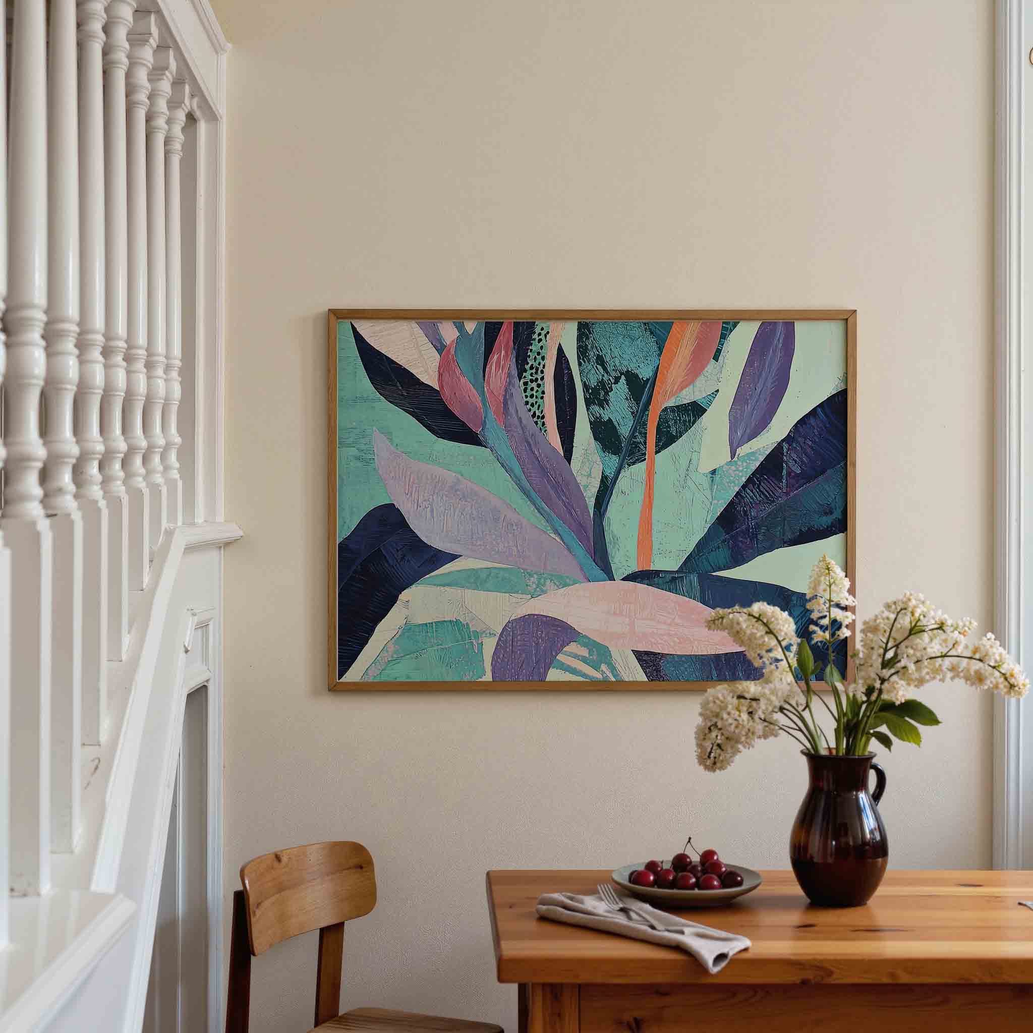 Abstracte bladeren Poster