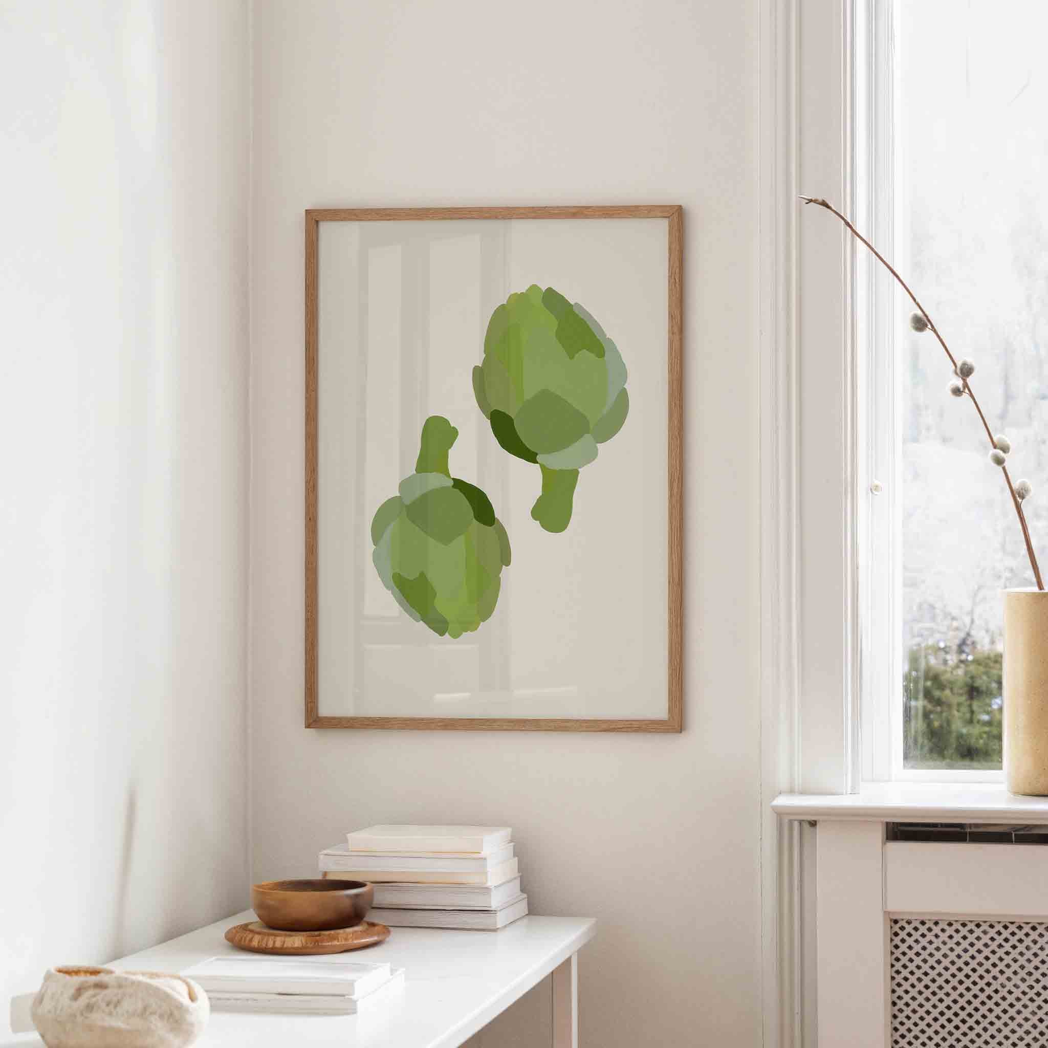 Groene artisjokken Poster