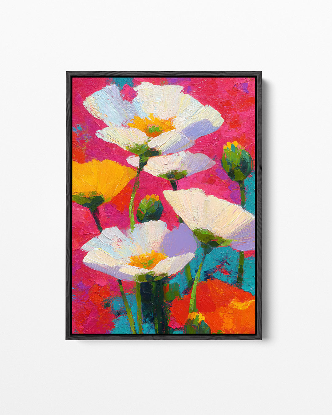 Bloemrijke kleurenexplosie Kunstwerk