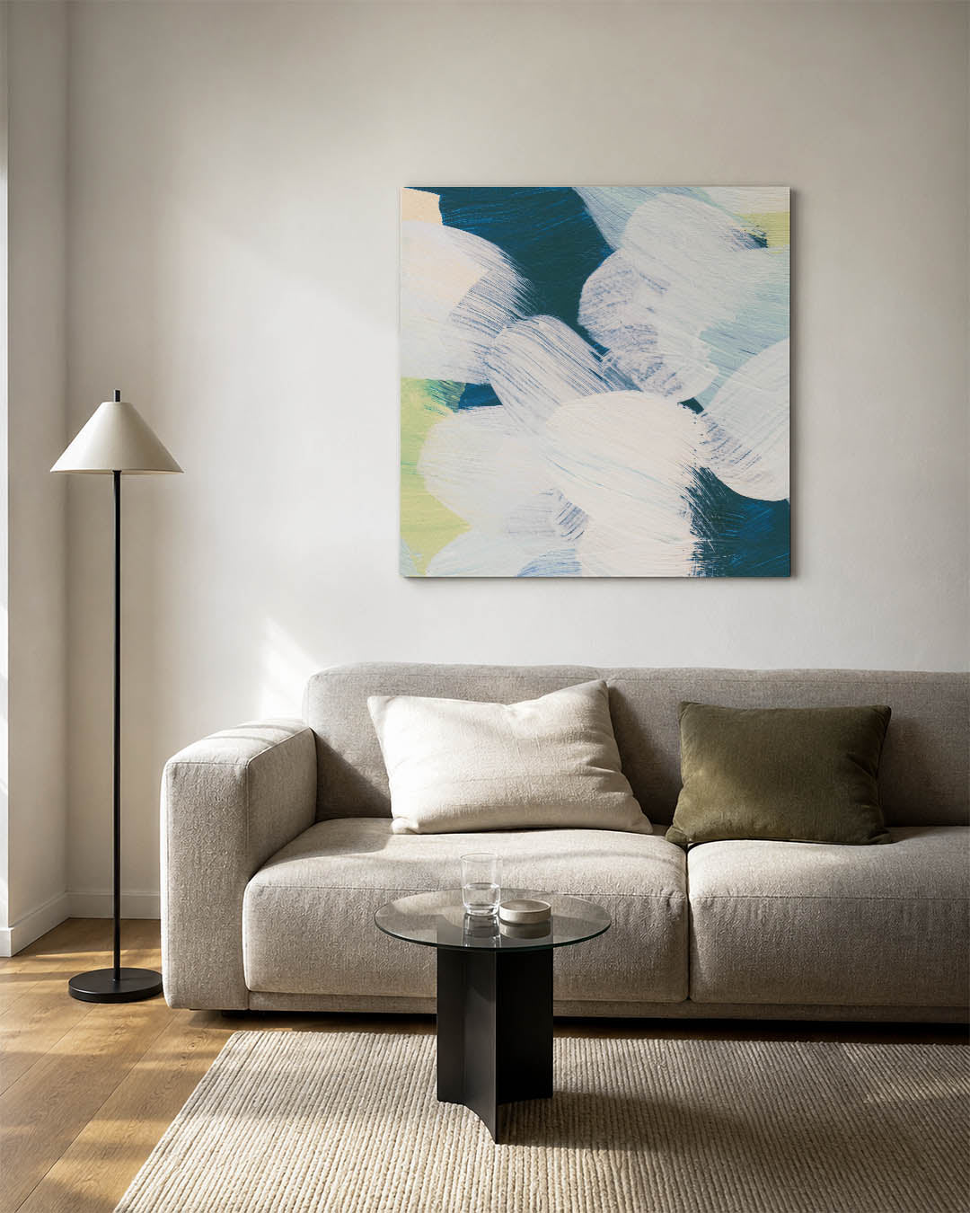 Dynamische penseelstreken Kunstwerk