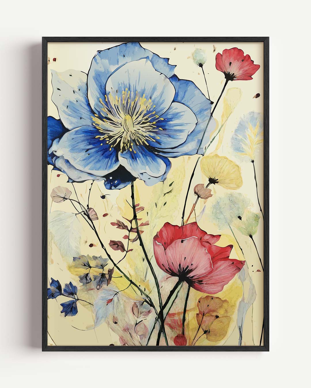 Bloemenpracht in Kleurrijke Harmonie Poster-WallArtistic
