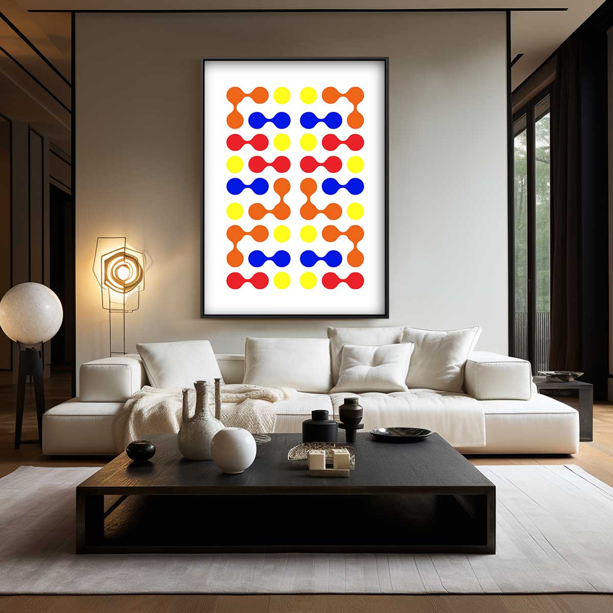 Kleurrijke Moleculen Kunstwerk