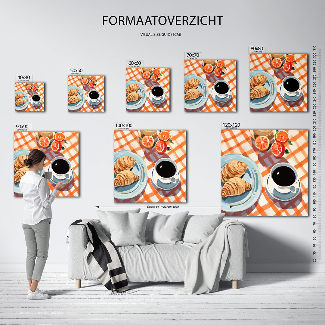 Ontbijt tafereel Kunstwerk