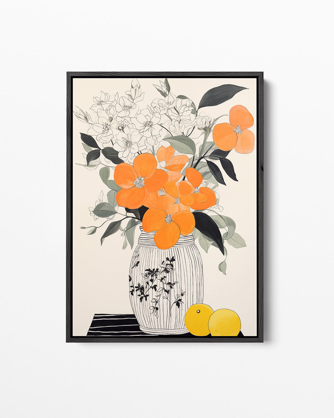 Bloemrijke vaas Kunstwerk