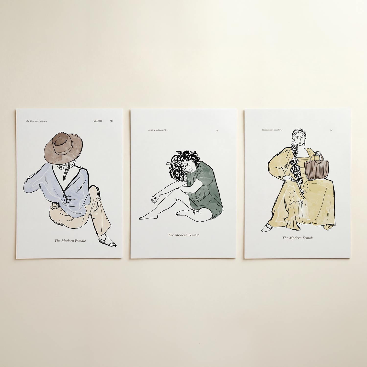Vorm en lijnenspel Posterset