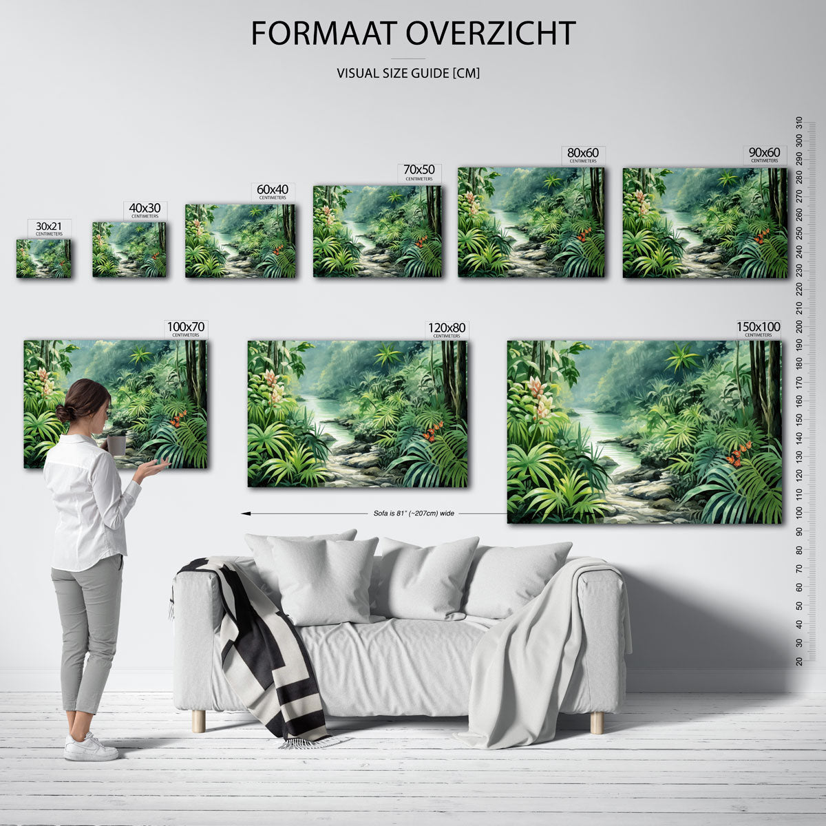 Tropische jungle Poster