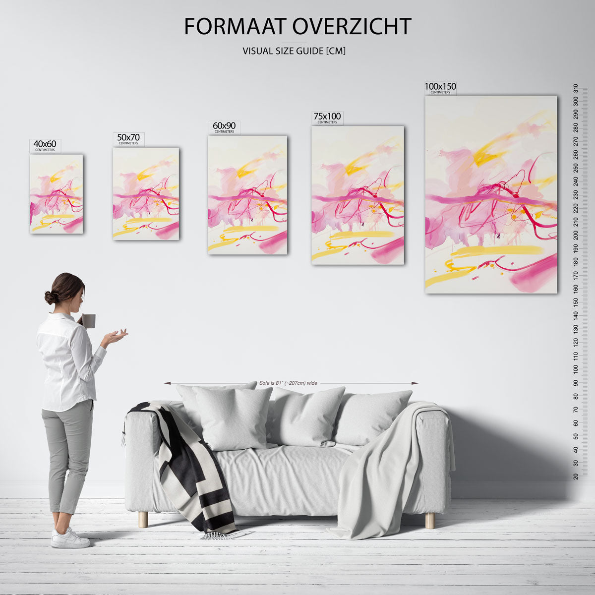 Kleurenexplosie Kunstwerk