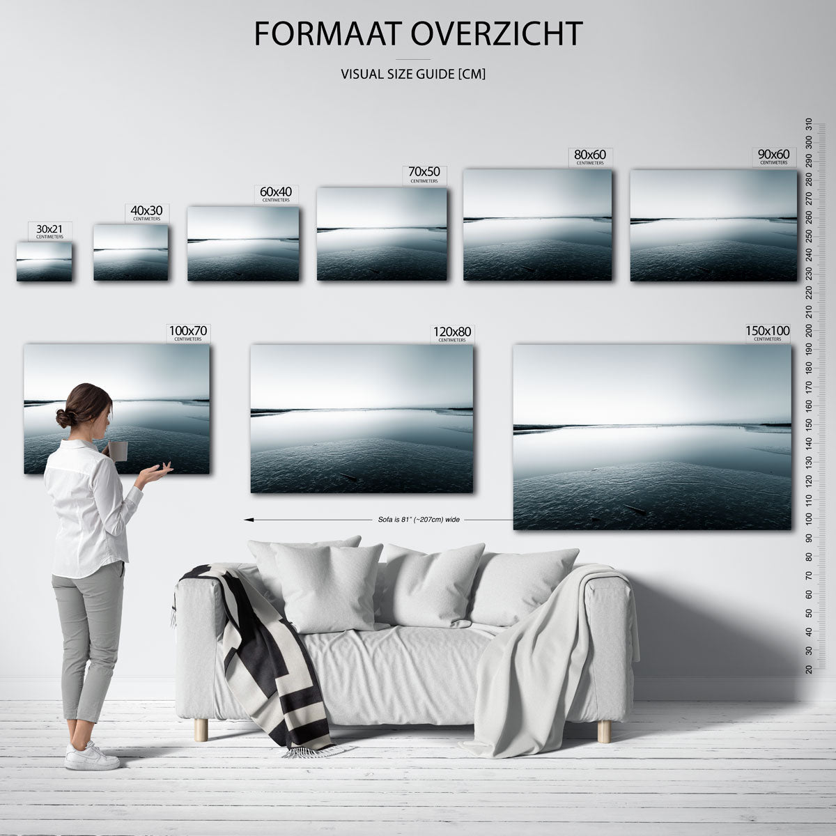 Rustige waterlandschap Poster
