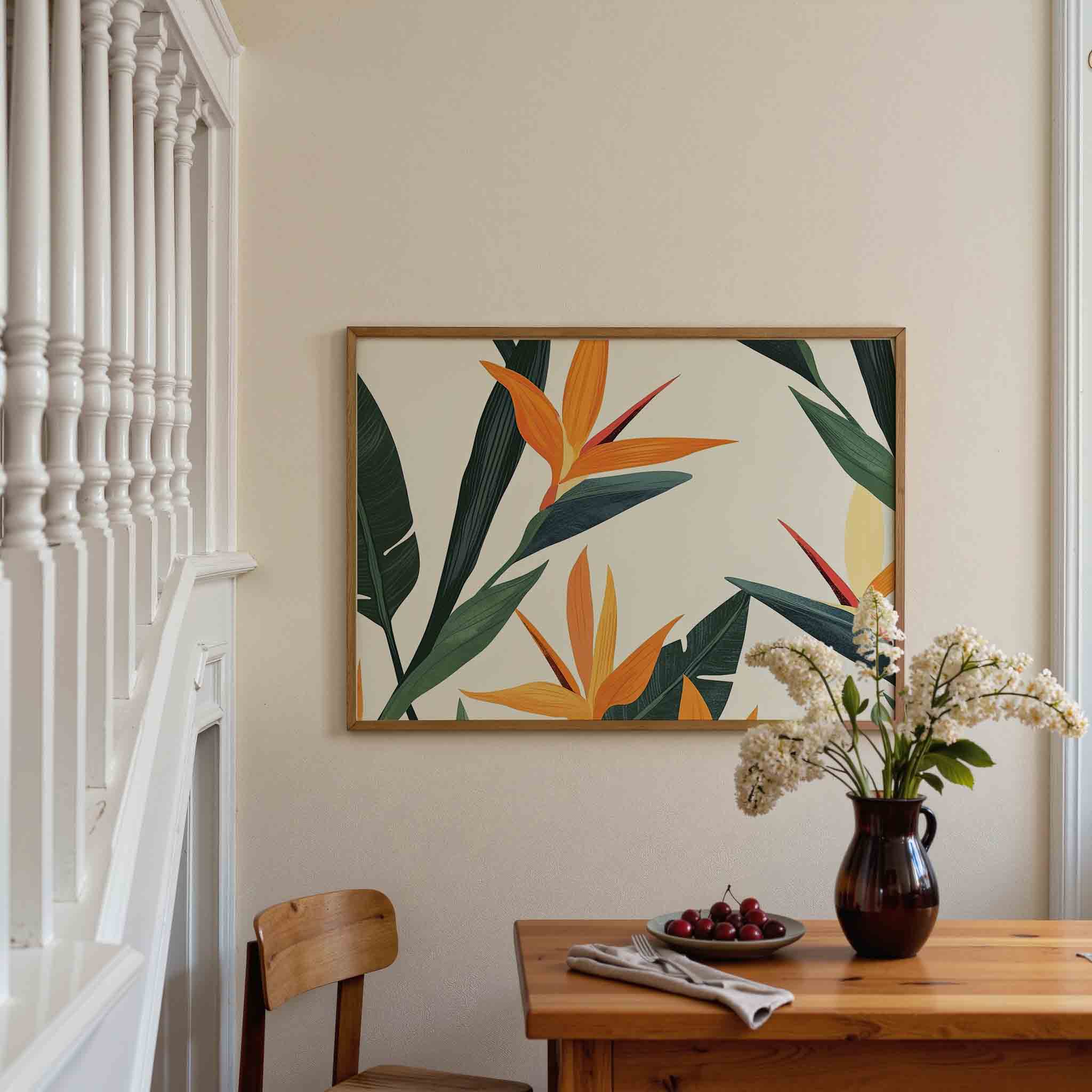 Tropische bloemen Poster