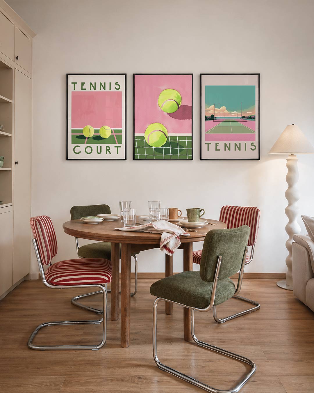 Sportieve kleuren Posterset