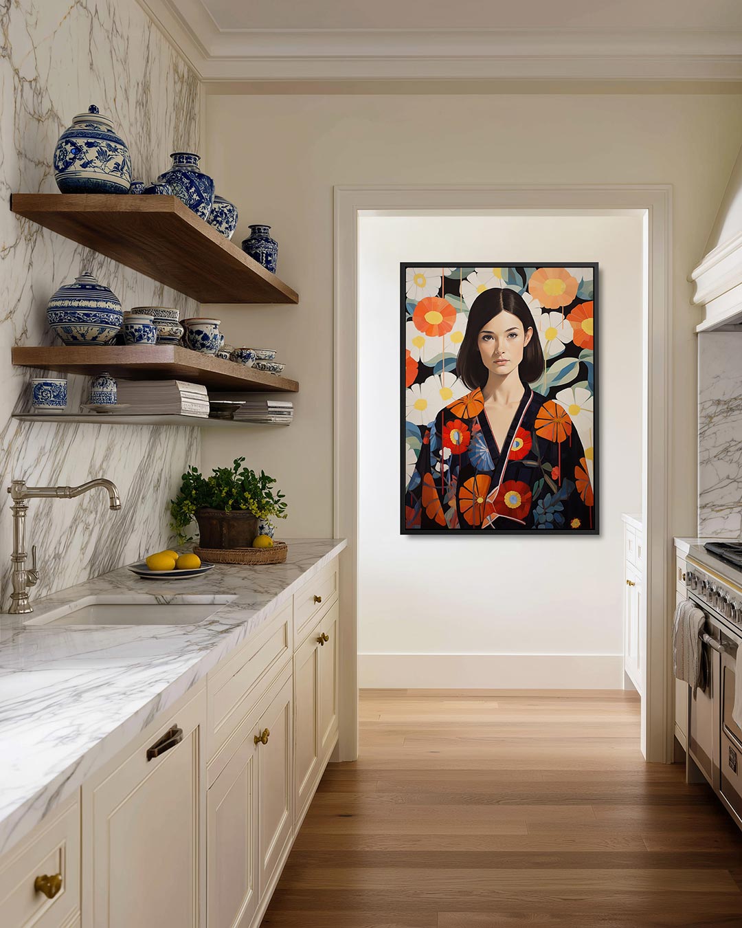 Bloemenportret Kunstwerk
