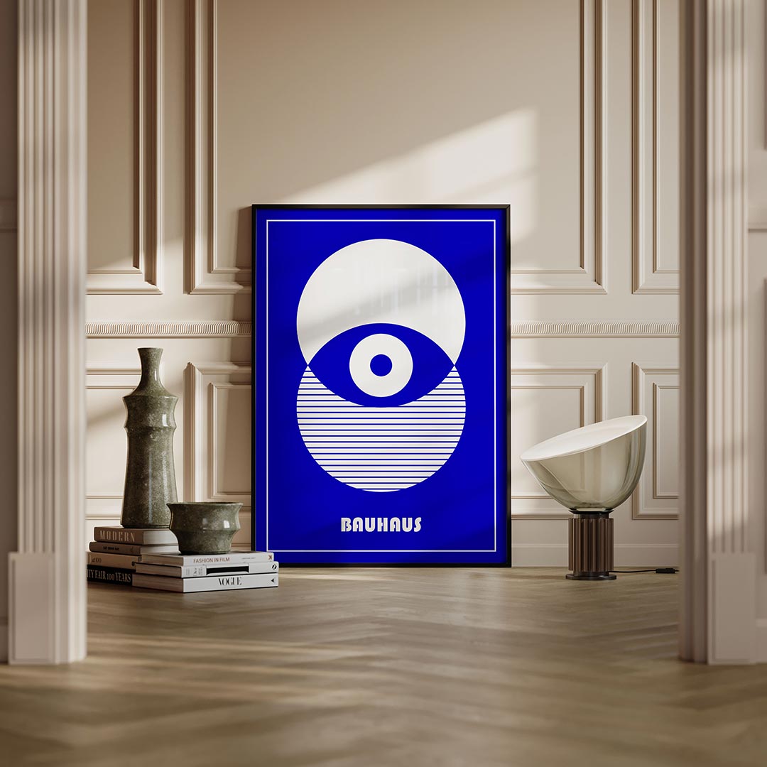 Cirkel en lijnen Poster