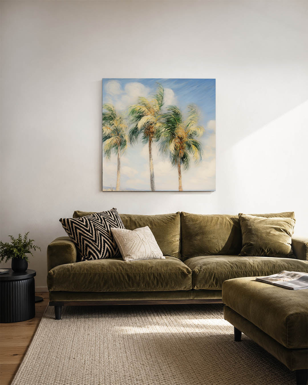 Tropische palmen Kunstwerk