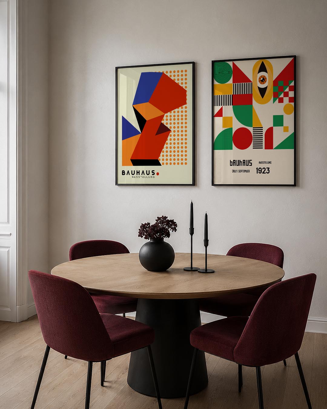 Kleurrijke vormen Posterset
